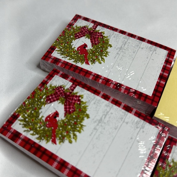 Christmas Plaid Cardinal Enclosure Card 3.5x2.25" Pack of 50 - Picture 6 of 6